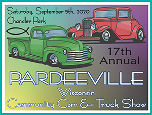 17th Annual Pardeeville Community Car & Truck Show Logo